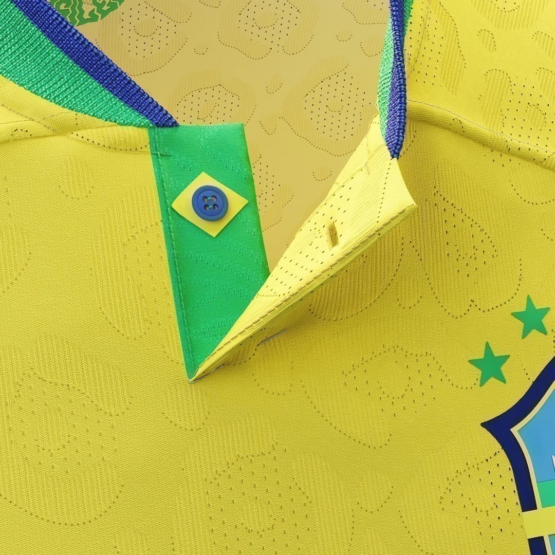 Coppa del mondo 2022 Maglia Brasile Neymar Jr 10 Divisa Prima